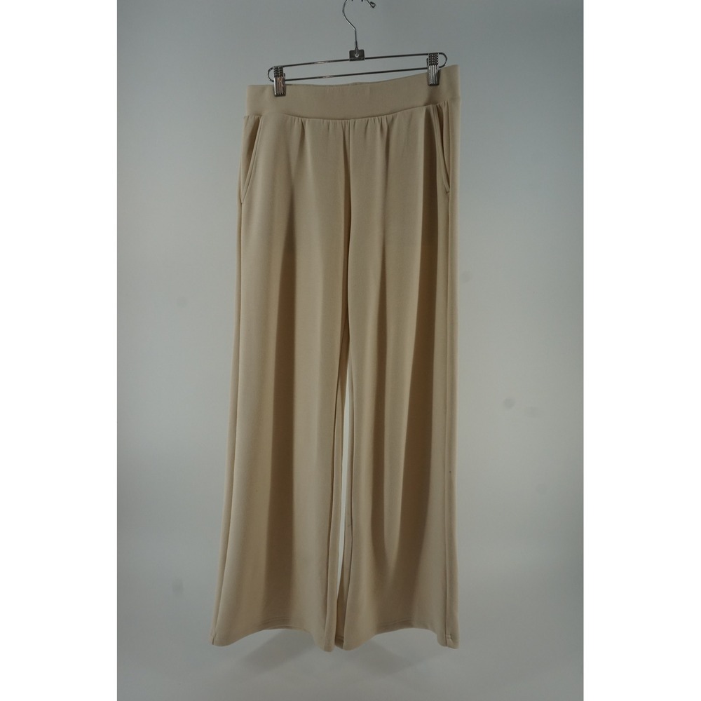 Outdoor Voices Wide Leg pleated Lounge Pants Cozy Minimalist Beige Small - Picture 1 of 7